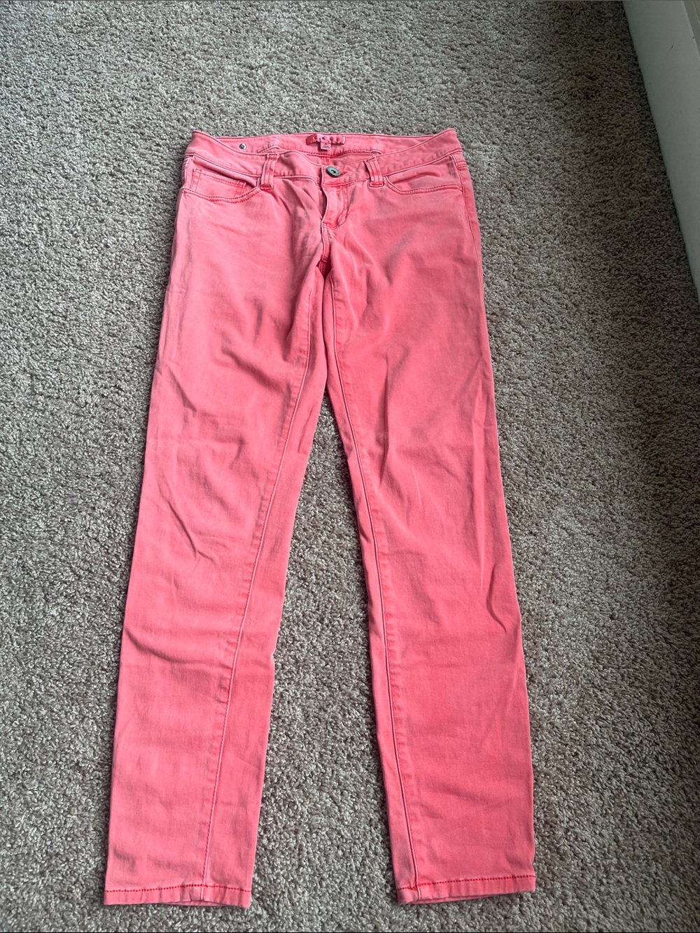 CAbi Coral Pink Denim Pants